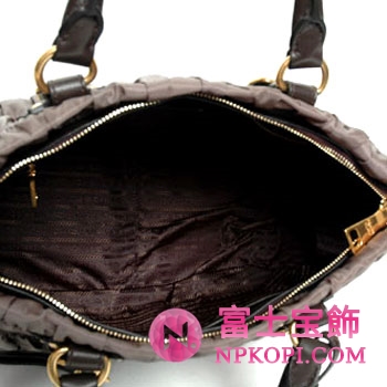 プラダ（PRADA）TESSUTO GAUFRE　レディース2wayトートバッグ　スモークブラウン　BN1336-QR1-170 